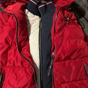 Tommy Hilfiger Vibrant Red Puffer Jacket